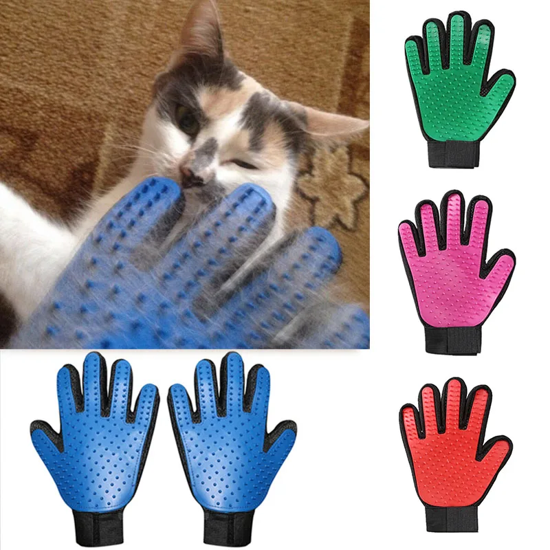 

Pet Dog Glove For Animal Comb Dog Cat Grooming Supply Cleaning Glove Deshedding Right Hand Hair Removal Brush Finger Touch Glove