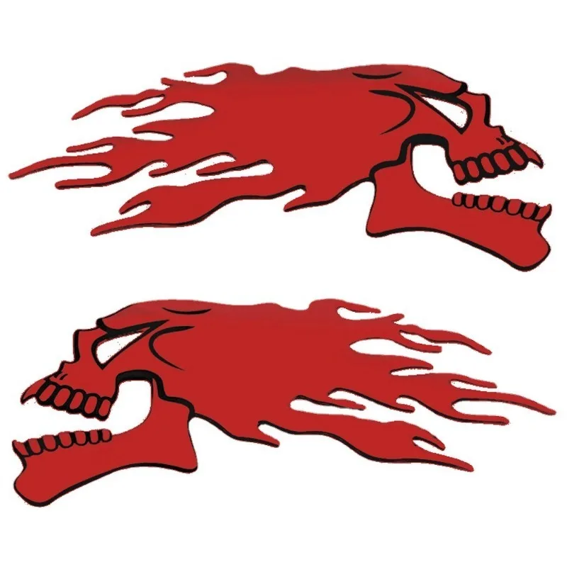 

Автомобильная наклейка на мотоцикл, 3D пламя, призрак, череп, голова, эмблема, наклейки, автостайлинг, украшения, наклейки, авто внешний декор, аксессуары