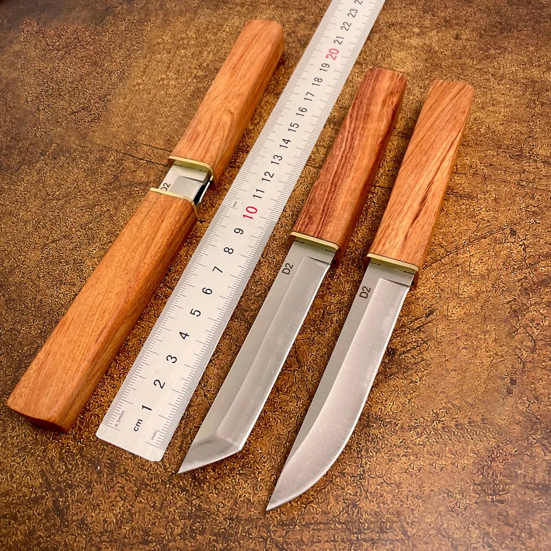 

New style D2 steel son mother 2-in-1 double knife high hardness sharp knife outdoor portable multi camping survival knife