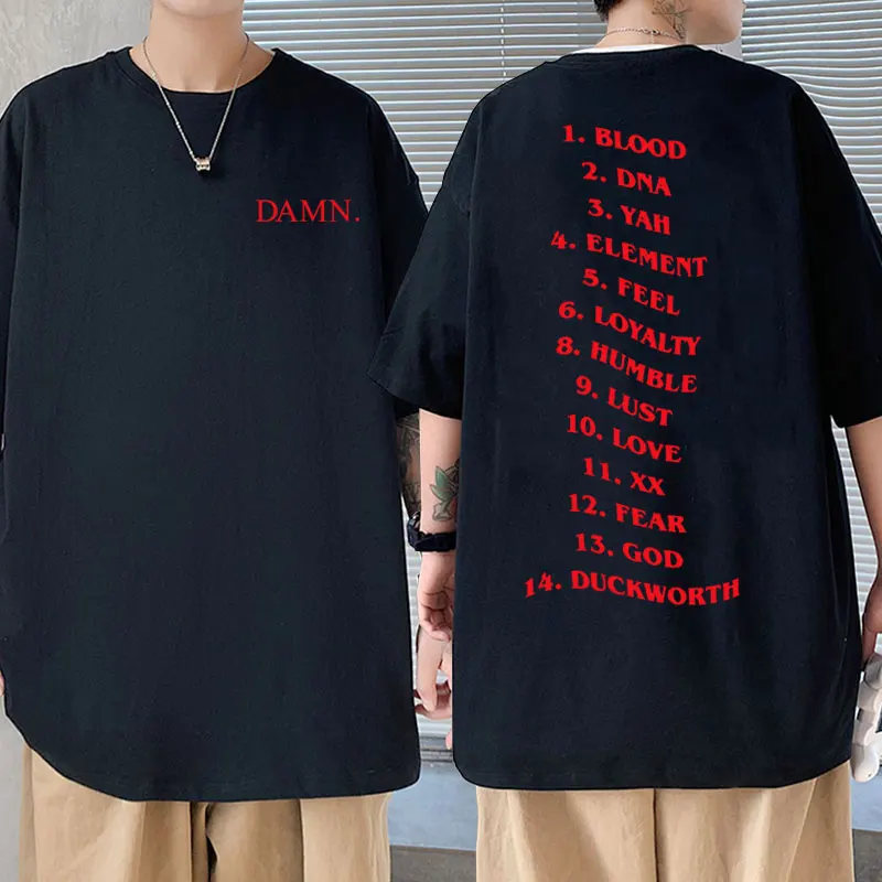 

Damn Rapper Kendrick Lamar T-shirts Pglang Mr Morale & The Big Steppers Album Tracklist Tshirt Men Women Hip Hop Casual T Shirt