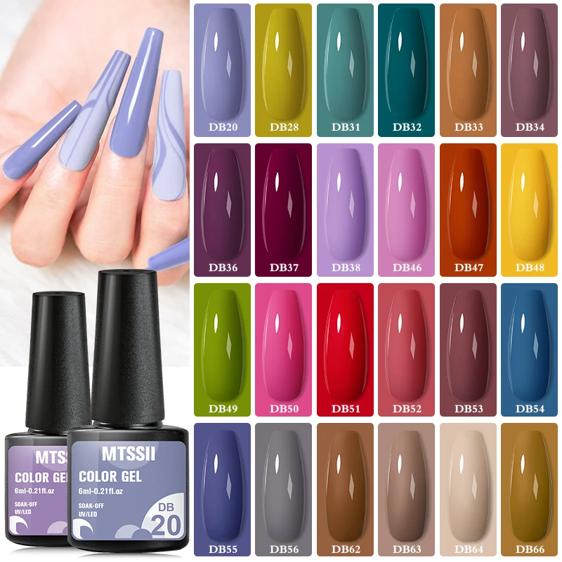 

Mtssii Blue Nail Gel Polish UV Semi Permanent Varnishes Nail Art For Manicure Set Nail Art Painting UV LED Gel Nails Gel Varnish
