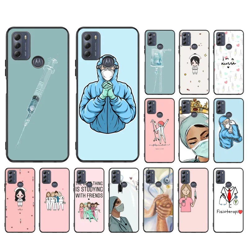 

Medicine Doctor Nurse Phone Case for Motorola Moto Edge 20 Pro Edge 20 Lite E7 Power E40 E20 One Action G10 G Play G8 G9 G60 G50