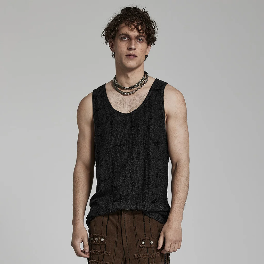 

Мужская футболка без рукавов в стиле Панк RAVE, летние свободные футболки оригинального дизайна в стиле панк, летние топы