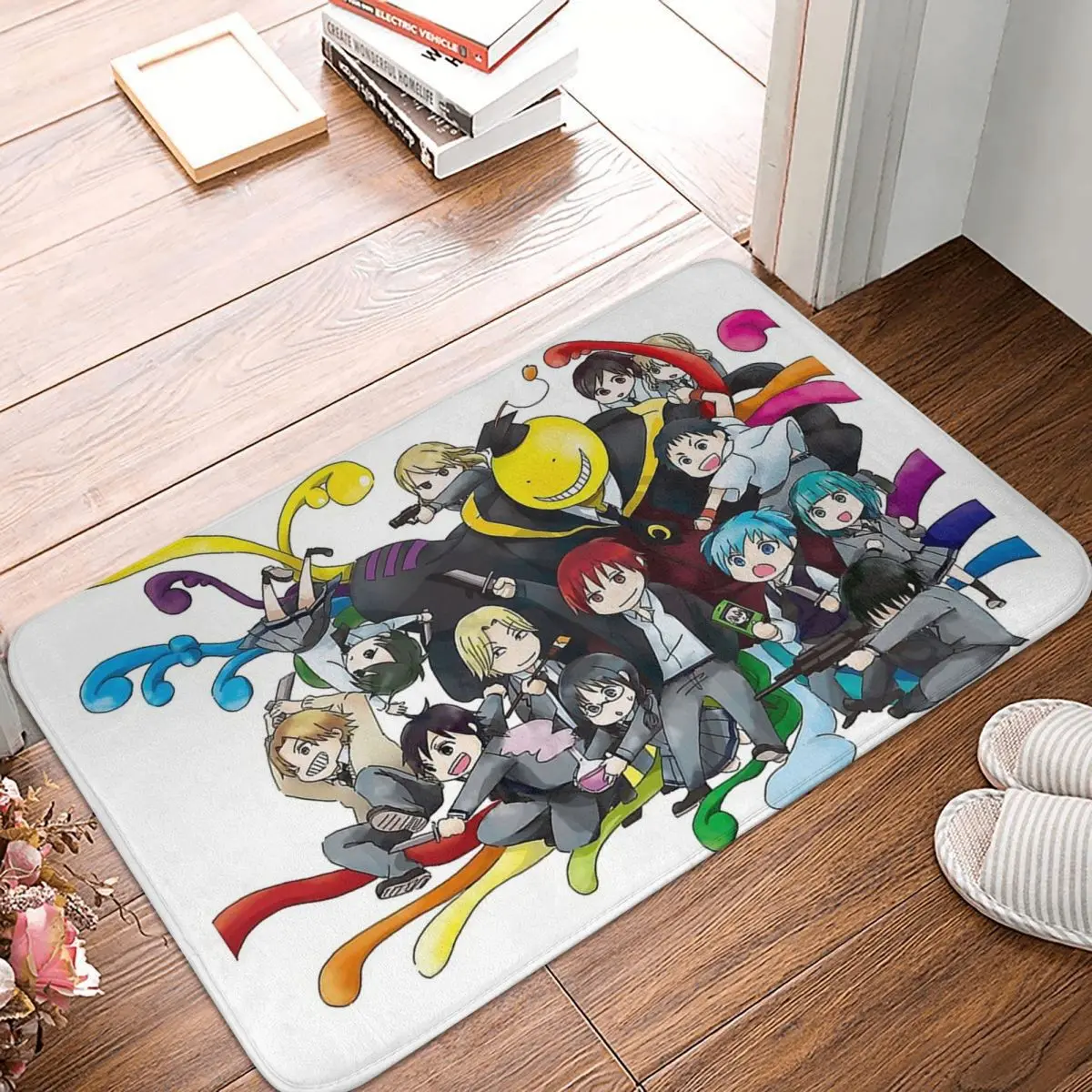 

Assassination Classroom Octopus Teacher Bath Non-Slip Carpet One Shot Living Room Mat Entrance Door Doormat Floor Decoration Rug