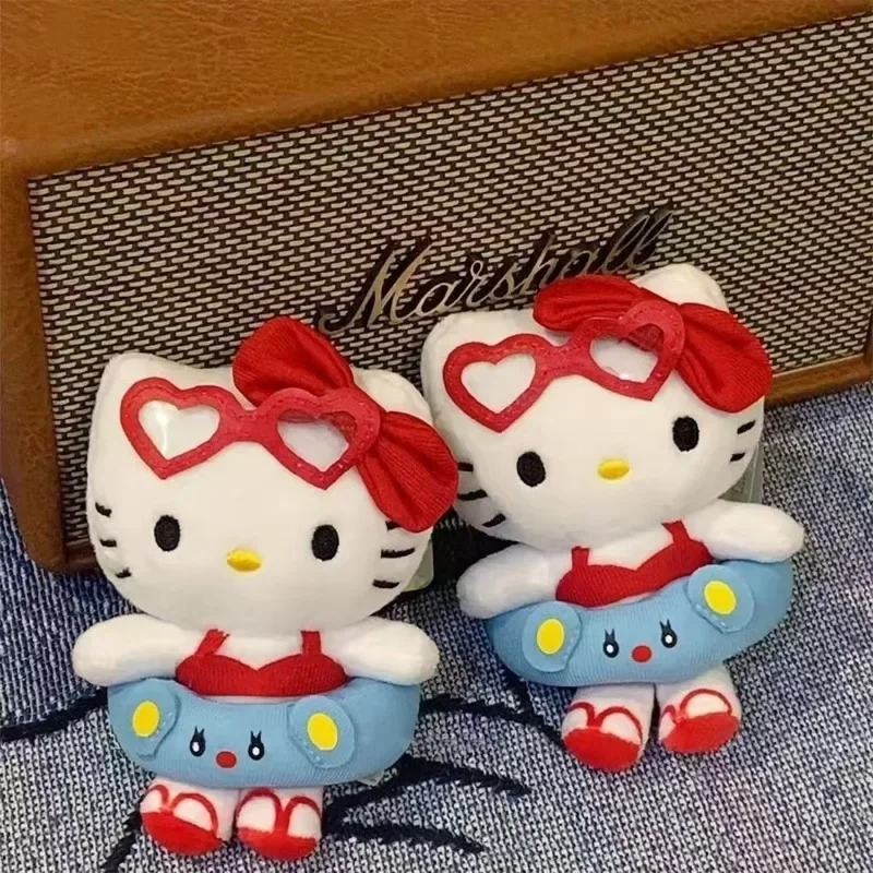 Sanrio Hello Kitty плюшевая кукла мультфильм аниме милое бикини плавание круг KT