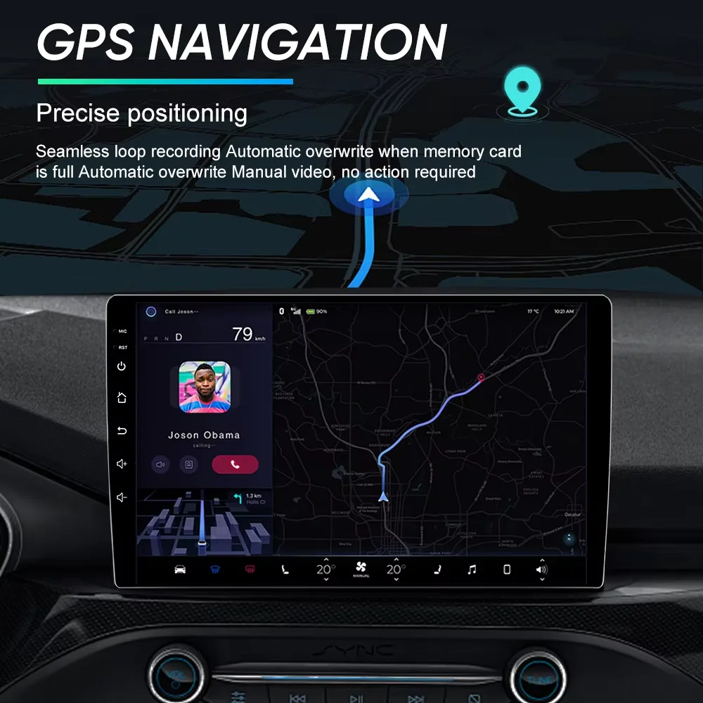 Фото Автомобильный радиоприемник для Toyota Corolla E120 2003-2006 BYD F3 Carplay Мультимедийный 7-дюймовый плеер 2Din Autoaudio Головное устройство Навигация GPS Android №5