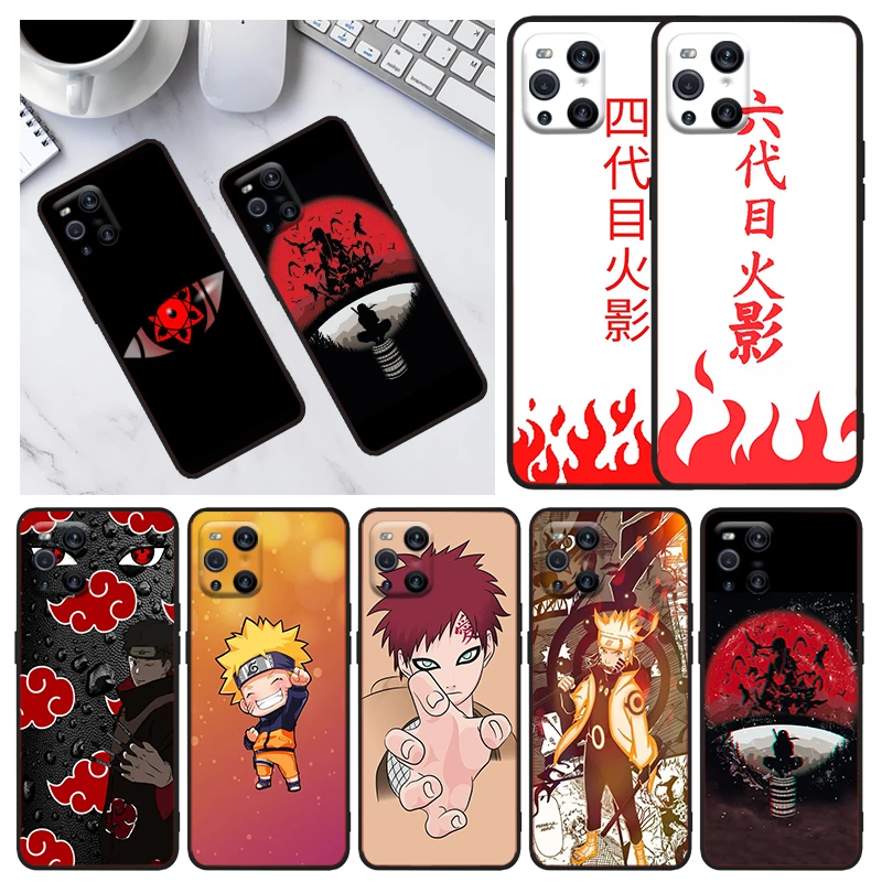 

Naruto Animation Logo For OPPO A53S A72 Realme GT Neo2 Q3S GT2 Q3 V15 9 9i Pro C20 C21 Narzo 50i 50A Black Phone Case