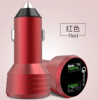 

36W DC 12V-24V QC3.0 Dual USB Ports LED Display Car Charger Fast Charge Car Adapter 1