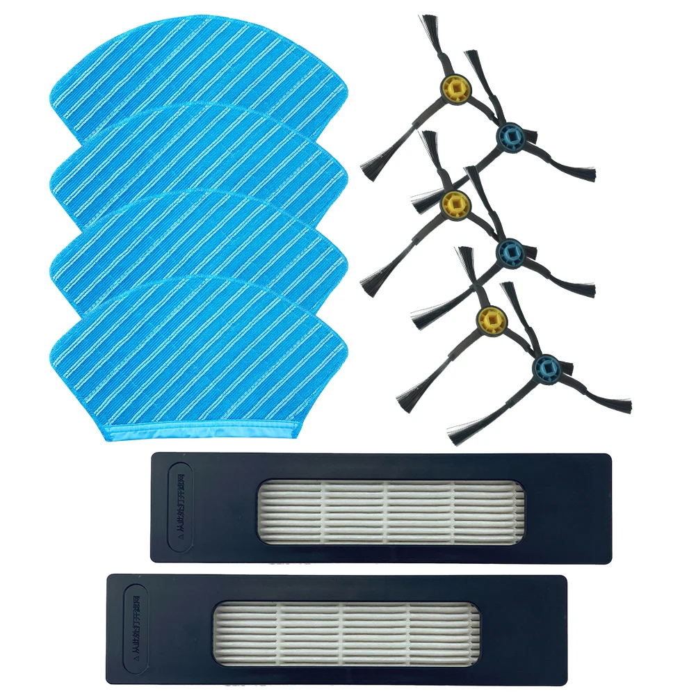 Боковые щетки тряпки для швабры детали чистки робота-пылесоса легко удаляемые