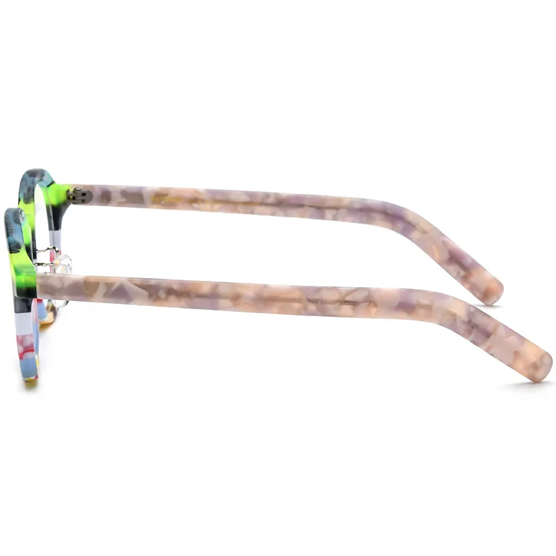 Новая разноцветная оправа для очков с квадратной пластиной мужчин и женщин