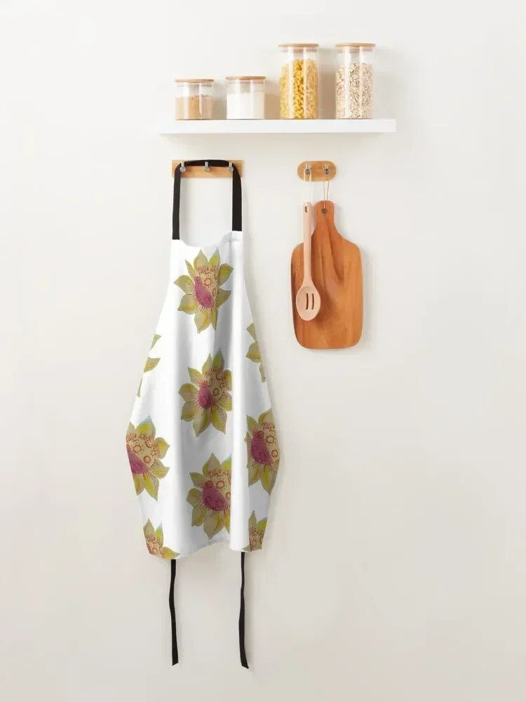 Подсолнух коллаж от Нэнси Салюс Фартук плотник Для женщин Кухня на стену