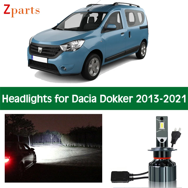 

Автомобильные лампы для Renault Dacia Dokker 2014 2015 2016 2017 2018 2019 светодиодный ные фары Canbus автомобильные фары аксессуары для ламп
