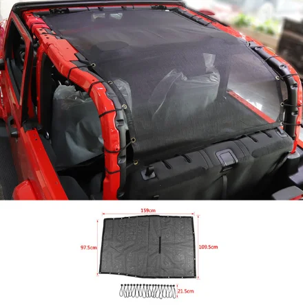 

Верхняя Солнцезащитная Крышка для Wrangler JL, 2 двери, автомобильная крыша, защита от УФ-лучей, фотолампа для Jeep Wrangler JL 2018-2023, автомобильные аксессуары