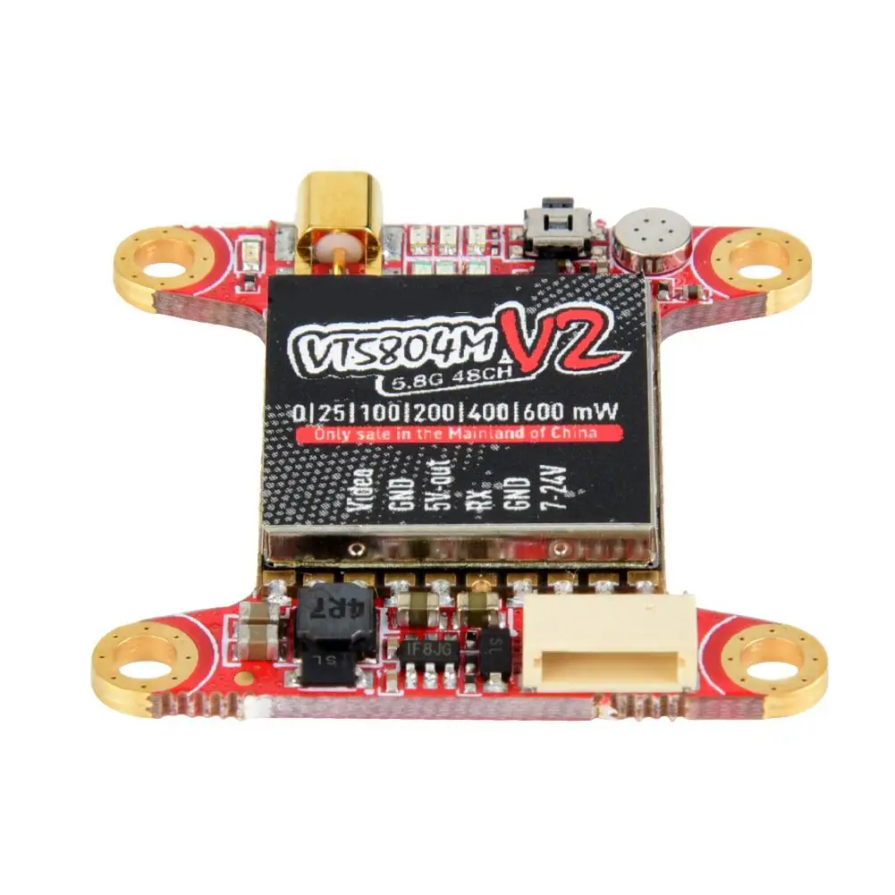 Переключаемый передатчик PandaRC VT5804M V2 0-600 мВт 48CH FPV VTX RC и приемная плата для