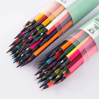 new black wood hexagonal rod color pencil set childrens multicolor drawing pencils 12243648 colors painting supplies