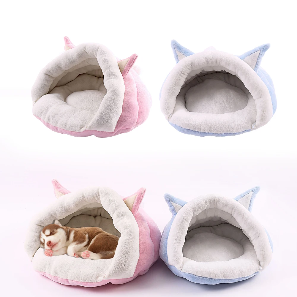 

Winter Cat Bed Warm Pet Basket Comfort Deep Sleep Cat House Tent Very Soft Small Dog Mat Nest Pet Products Pets Puppy Cave Sofa