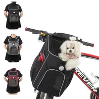 2 in 1 multifunctional bicycle front bag dog pet carry pouch cycling handlebar bike bag detachable fold baggage bag 6kg load
