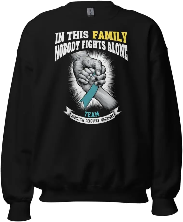 Толстовка унисекс для осведомленности о восстановлении при добавлениях в этой