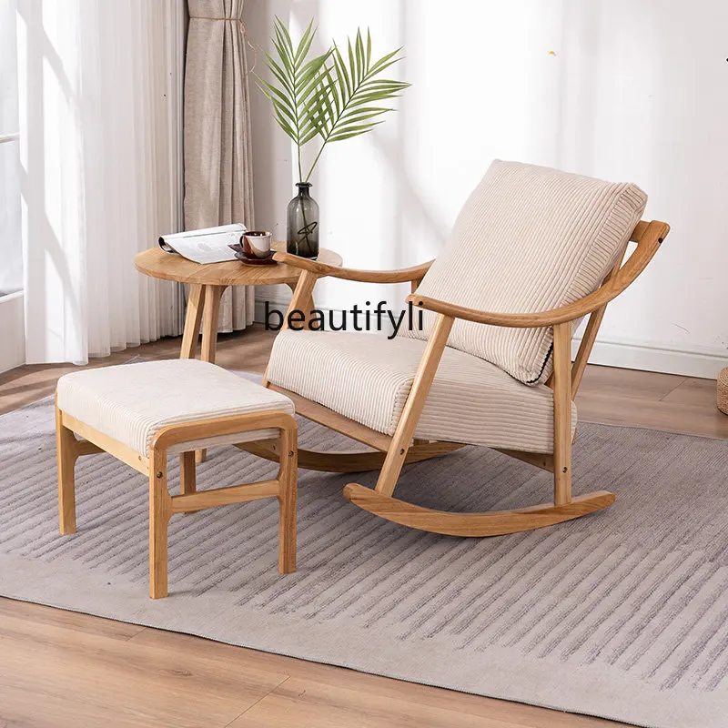 

Одноместный диван-стул yj Nordic, современное простое съемное и моющееся кресло-качалка для гостиной, спальни, балкона, кресло для отдыха