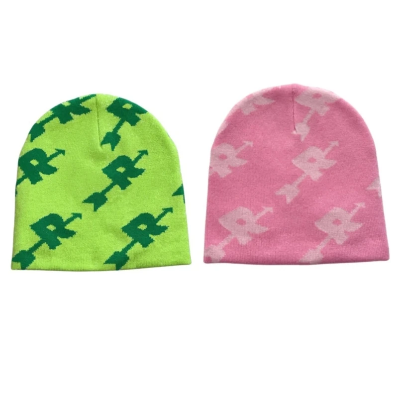 

New style Y2K Beanies Pink Beanie Women Skull Cap Skullies Beanie Slouchy Beanie Grunge