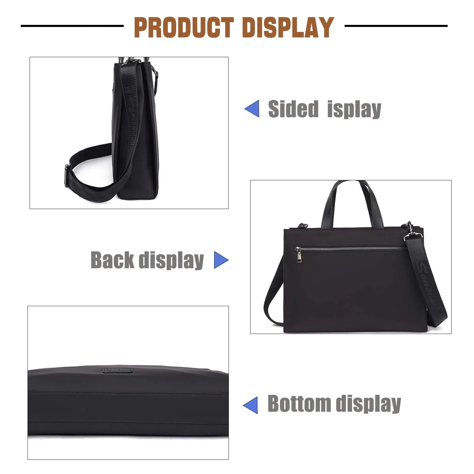 Oxford Cloth Crossbodys Bag For Men Multi-Functional Sports Messenger Bag Gift For Birthday