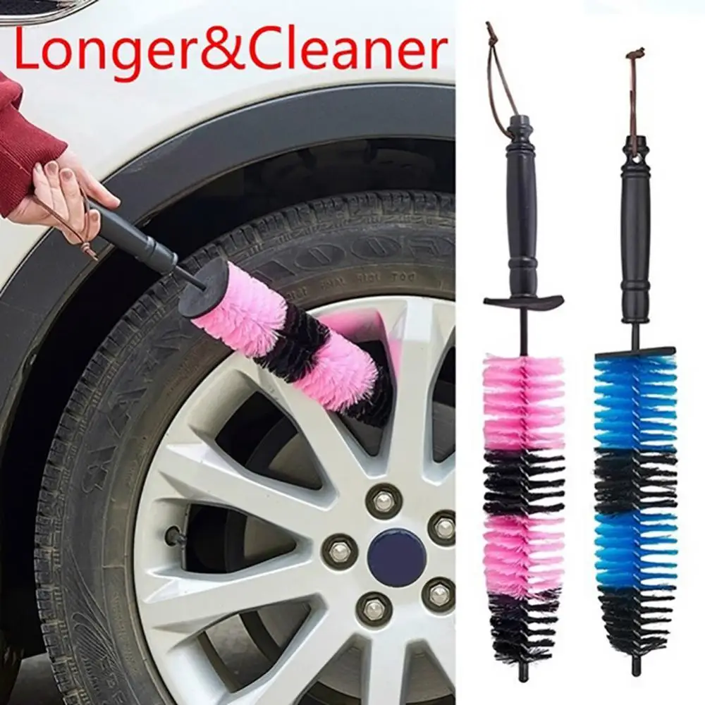 

Car Vehicle Tire Tyre Wheel Rims Brush Steel Wire Long Mud Remover Detailing Cleaner bumpers Auto Scrub Washing Cleaning Tool