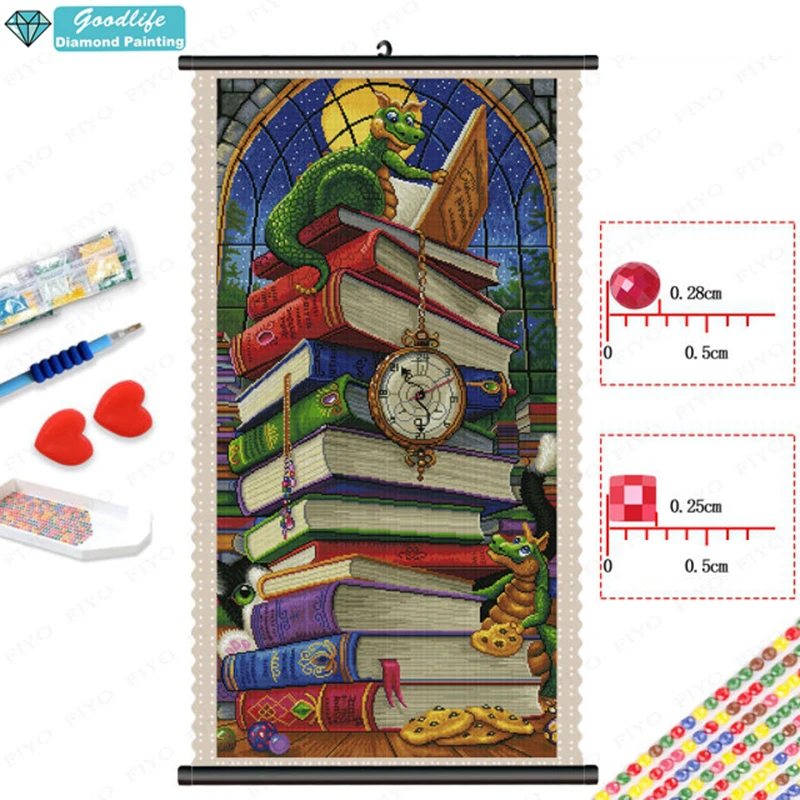 Алмазная 5D Вышивка &quotсделай сам&quot случайный снейлер мультяшный дракон полная