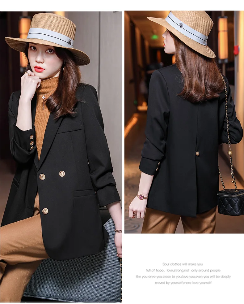 High Quality Fabric Plus Size Formal Women Business Suits with Dress and Jackets Coat OL Styles Ladies Office Work Wear Blazers