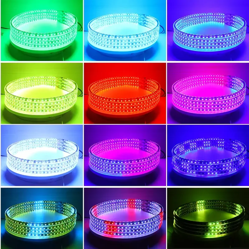Фото LOYO RGB Запасной стоп-сигнал с двойным кольцом, третий светодиодный фонарь для задних колесных дисков, третий задний фонарь для Jeep Wrangler JK JL/JLU 2018+ №4