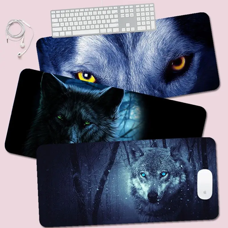 

Wolf Rubber XXL Desktop Desk Mat Kawaii Gaming Accessories Students Writing Pad Writing Desk Mats