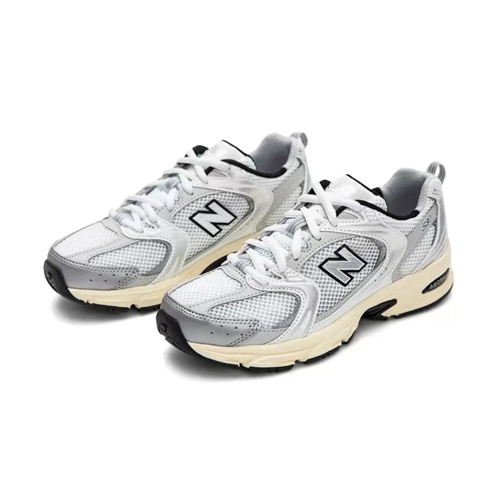 Фото Кроссовки New Balance NB530 унисекс, низкие, повседневные, для бега – серебристо-черные, спортивные, с комфортной амортизацией и прочной конструкцией MR530TA №4