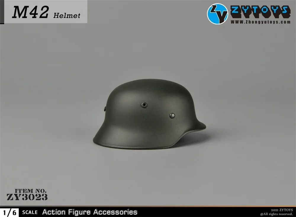 

DID 1/6th WWII Army Soldier German Air Force SS M42 Metal Helmet Model For 12inch Action Doll Collect