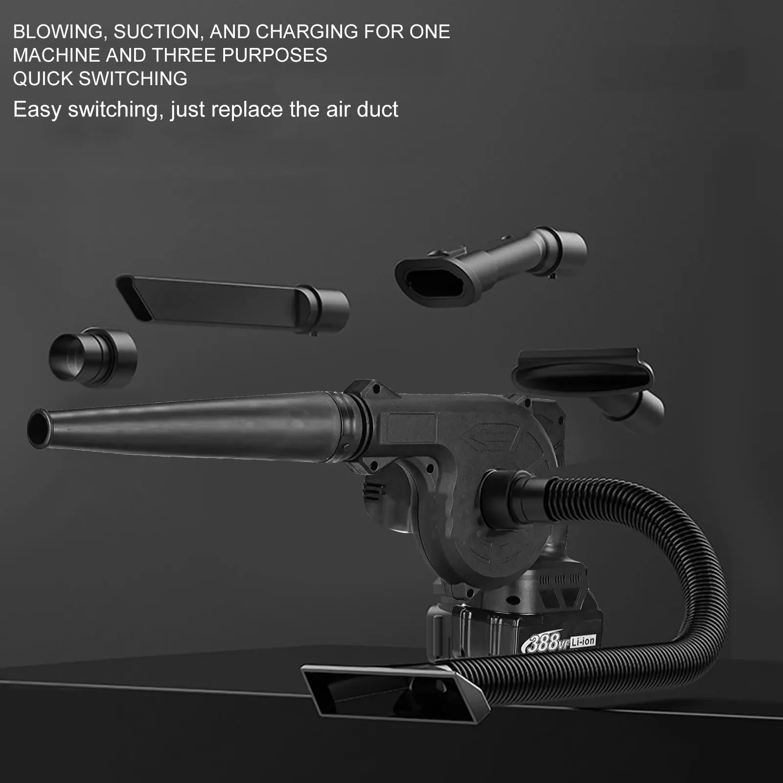 Бесшнуровая воздуходувка Ручной электроинструмент для вакуумной чистки 21 в