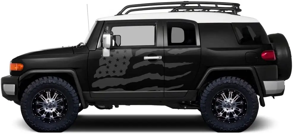 

Factory Crafts Patriot Side Graphics Kit 3M Vinyl Decal Wrap Compatible with Toyota FJ Cruiser 2007-2014 - Nimbus Gray