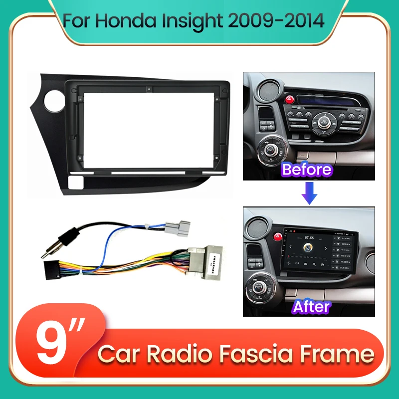 

TomoStrong For Honda Insight 2 LHD RHD 2009 - 2014 Car Radio Dashboard Panel Frame Power Cord CANBUS Car Video Cable Wires
