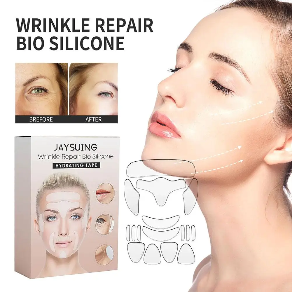 Anti-Wrinkle Pad Neck Forehead Line Removal Gel Patch Silicone Firming Sticker Breathable Chin Anti-Aging Lifting Up Reusab X1B6