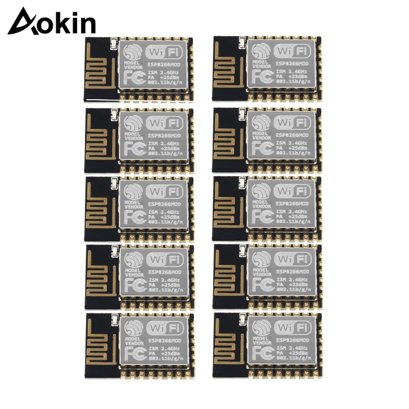 

10Pcs/lot ESP8266 ESP-12E ESP-12F Serial WIFI Model ESP-12F Upgrade Remote Wireless WIFI Module ESP12 4M Flash Development Board