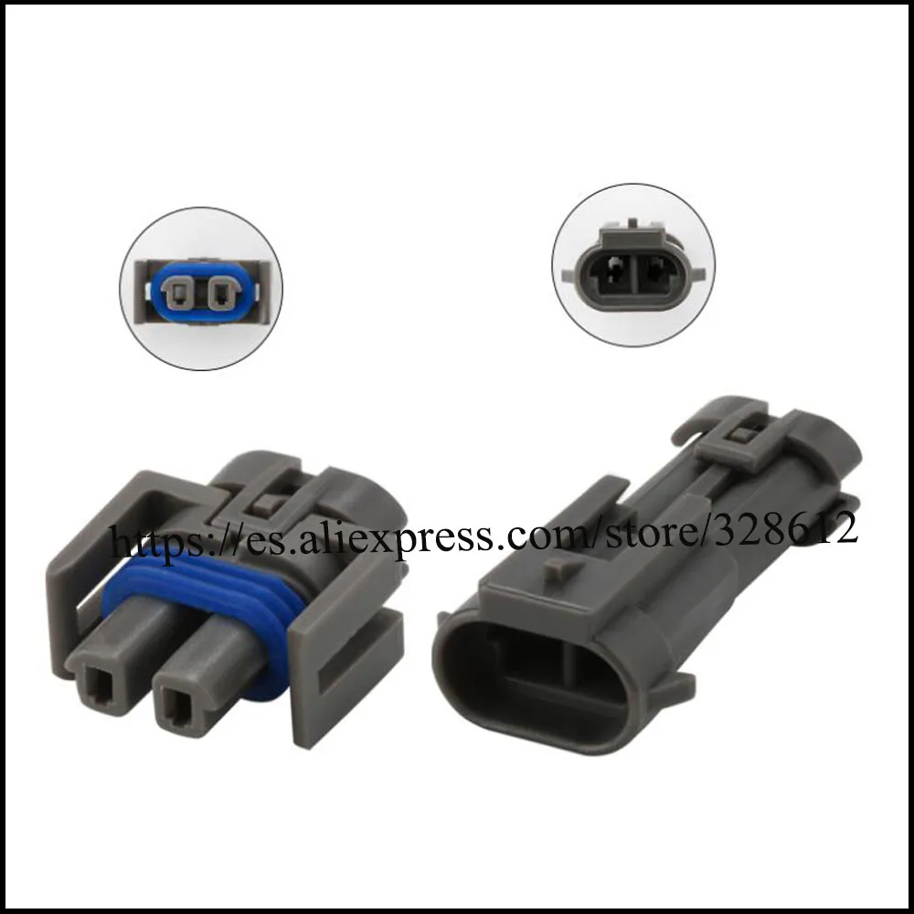 

200 компл. DJ70217A-1.5-21 автомобильный провод женский кабель Водонепроницаемый оболочка 2 штырька цвет включает клеммы и уплотнение