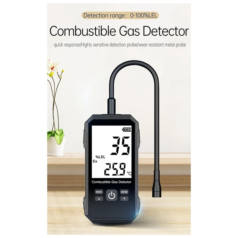 Детектор CO пропан гексановый метан индикатор утечки порт анализатор природного