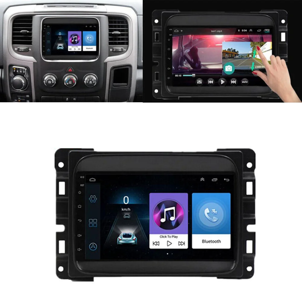 

Car Radio Stereo With Frame For Dodge RAM 12-17 For Jeep Compass 17-20 Stereo Radio 7\" 11.0 Head Unit Navigation Wifi 1+16GB
