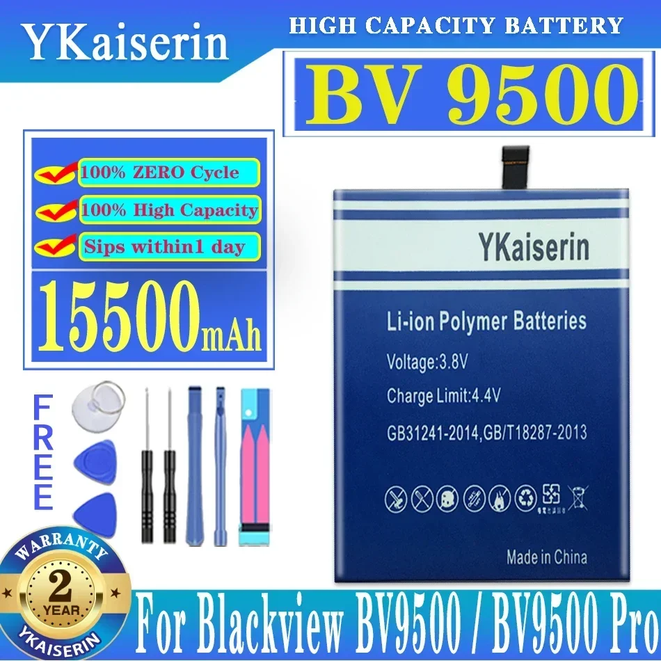 Аккумулятор YKaiserin 15500 мАч BV 9500 для Blackview BV9500 Pro BV9500Pro MT6763T 536380 Телефон + номер
