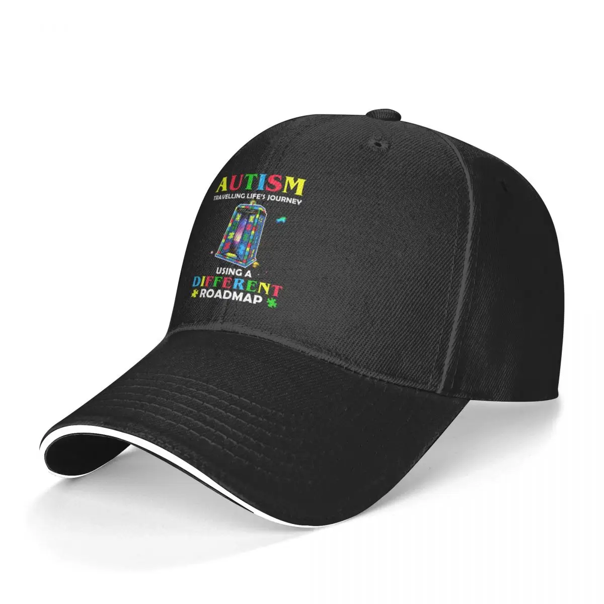 

Autism Baseball Cap Traveling Life Journey Different Roadmap Kpop Hip Hop Hats Wholesale Unisex Streetwear Custom Baseball Caps