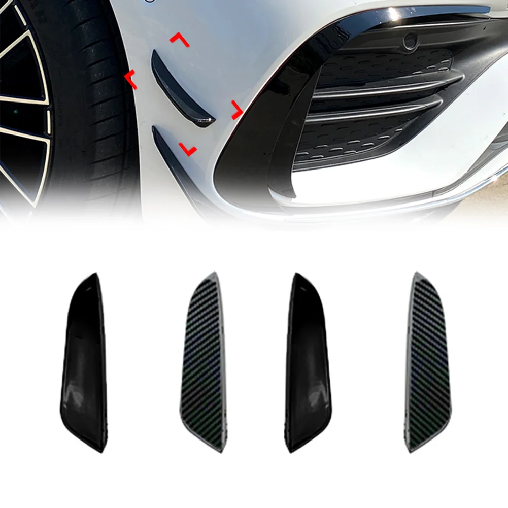 

2Pcs Car Front Bumper Side Lip Splitter Spoiler Decorative Trims For Mercedes Benz W206 C Class C300 C63 AMG 2022