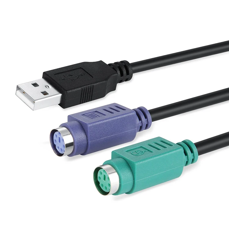

Кабель-Переходник USB «папа» в «мама» PS2 для клавиатуры