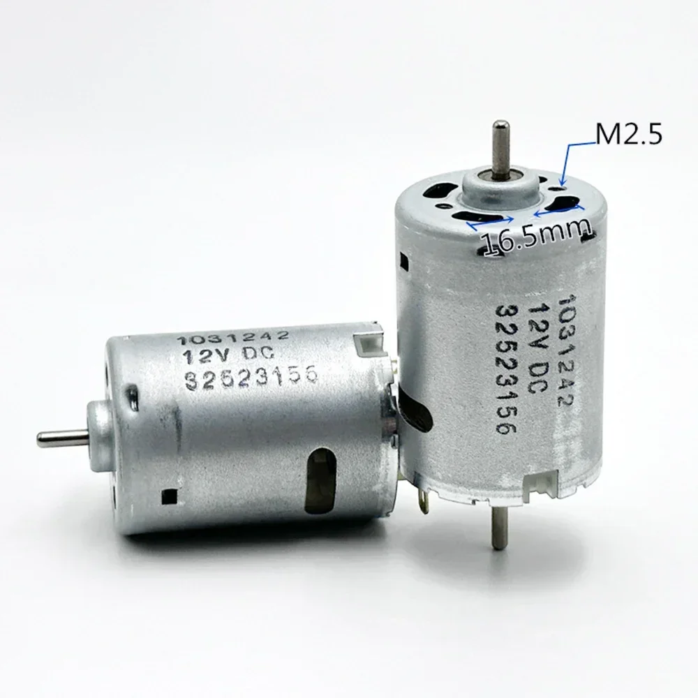 ДЖОННСОН 1031242 6 В-24 В постоянного тока 12 RS-385 микромотор с двойным выходом 13400 об/мин