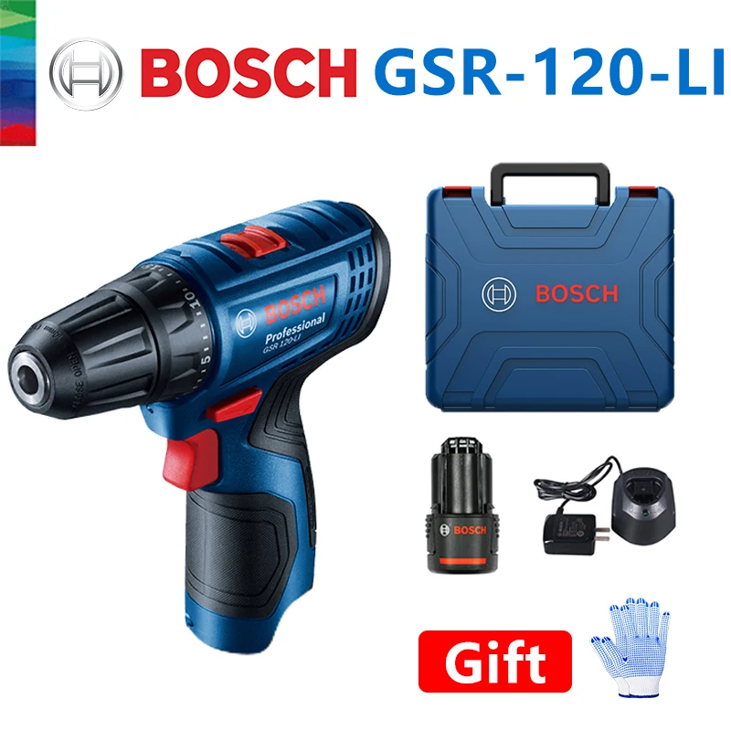 Bosch 12V Cordless Screwdriver GSR120-LI Electric Drill Driver Multi-Function House Hold Screwdrivers Drill Machine Power Tools