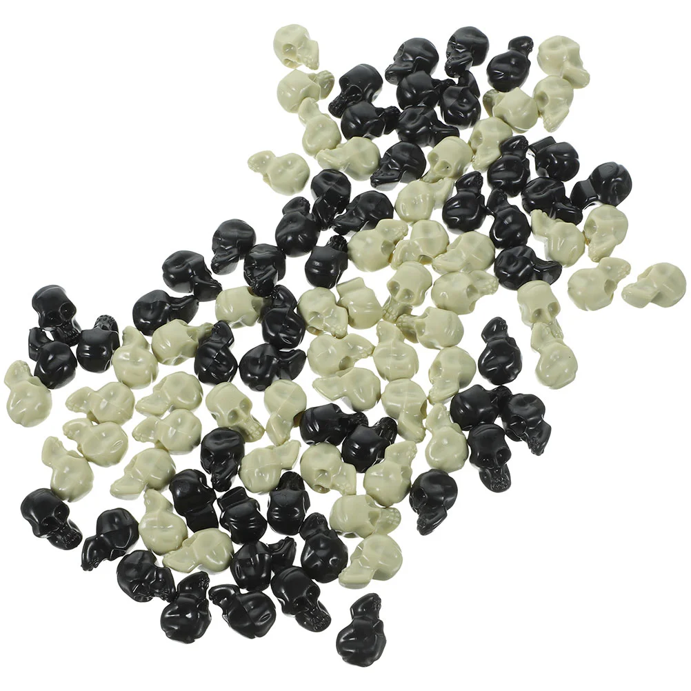 

100Pcs Miniature Human Model Realistic Skulls for Halloween Trick Toy