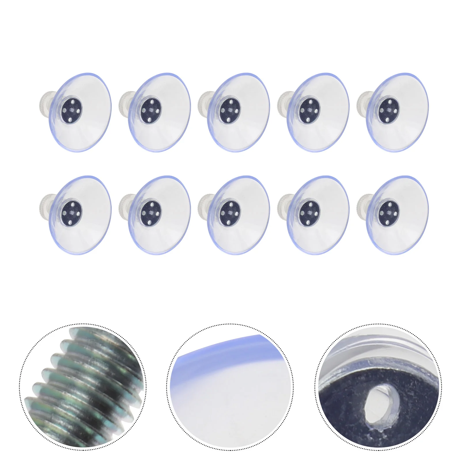 

10PCS Powerful Clear Screw Suction Cup Adjust Manual Suction Cup with Gland Nut