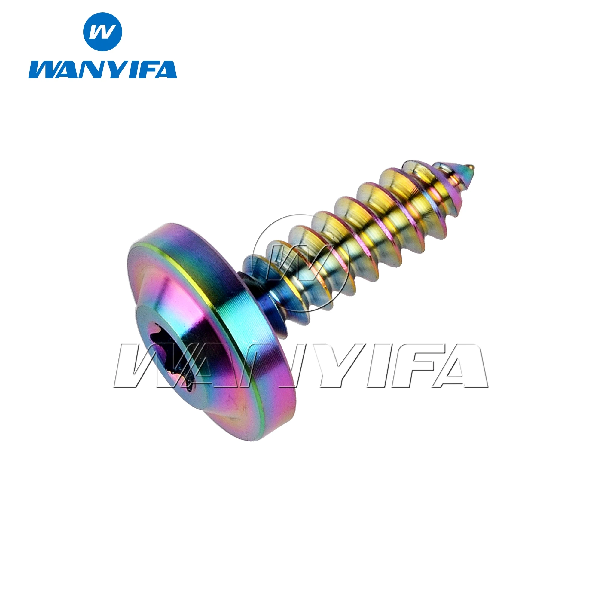 

Титановый болт Wanyifa M4x15 20 мм M5x15 17 20 мм M6x15 мм, саморез с кнопкой для мотоцикла, автомобиля