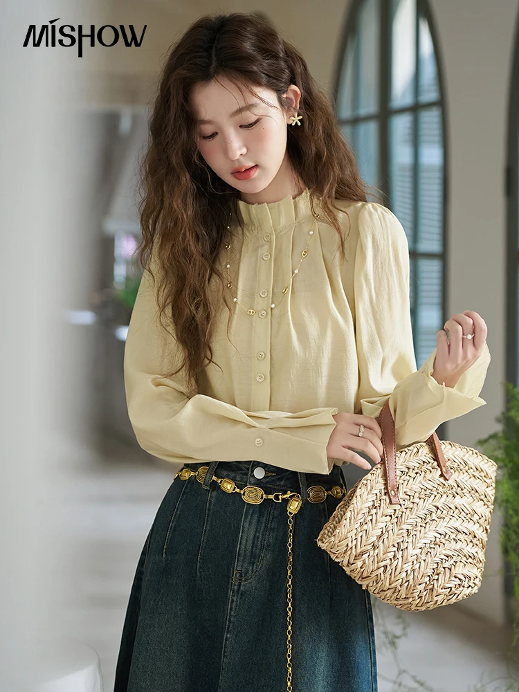 wa francuska многослойный джинсовый модный комплект MISHOW в стиле ретро отдельно для